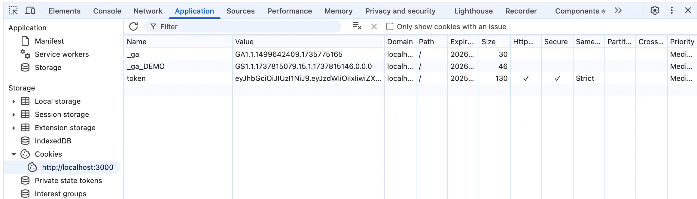 JWT Token Stored in HttpOnly Cookie